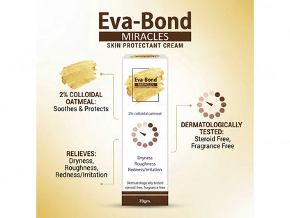 Eva-Bond Miracles 2 Percent Colloidal Oatmeal Skin Protectant Cream