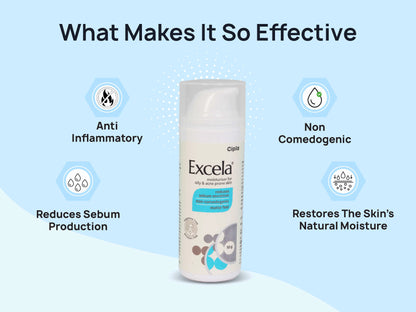 Excela Moisturiser for Oily and  Acne Prone Skin