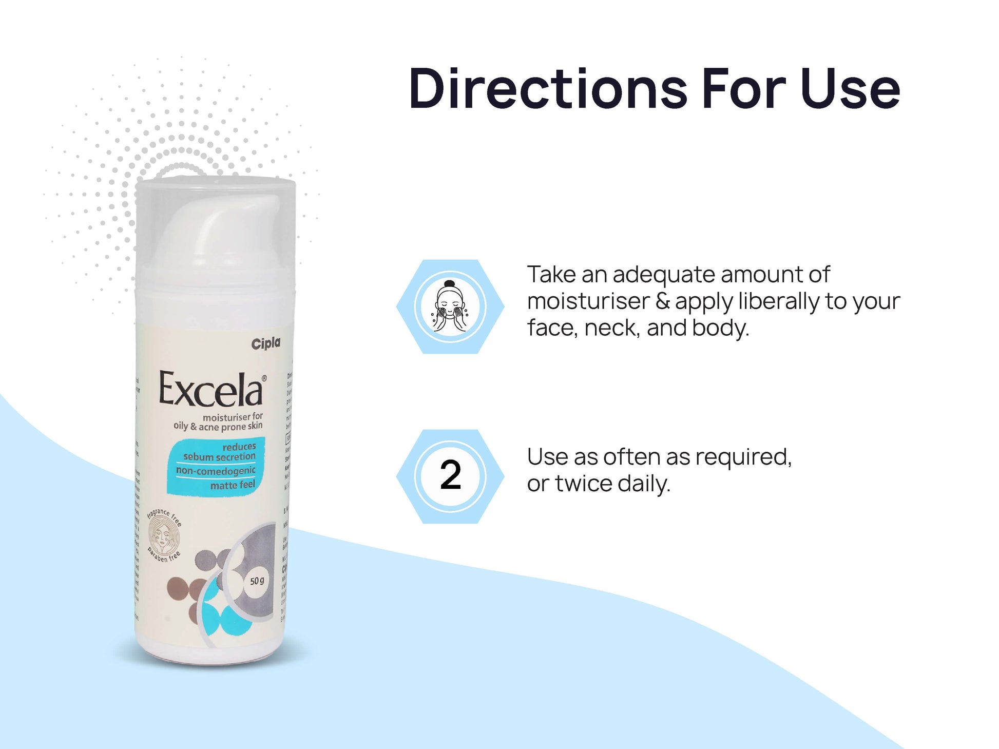 Excela Moisturiser for Oily and  Acne Prone Skin