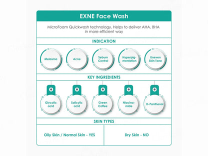 Exne Gentle Exfoliating and  Moisturising Daily Face Wash