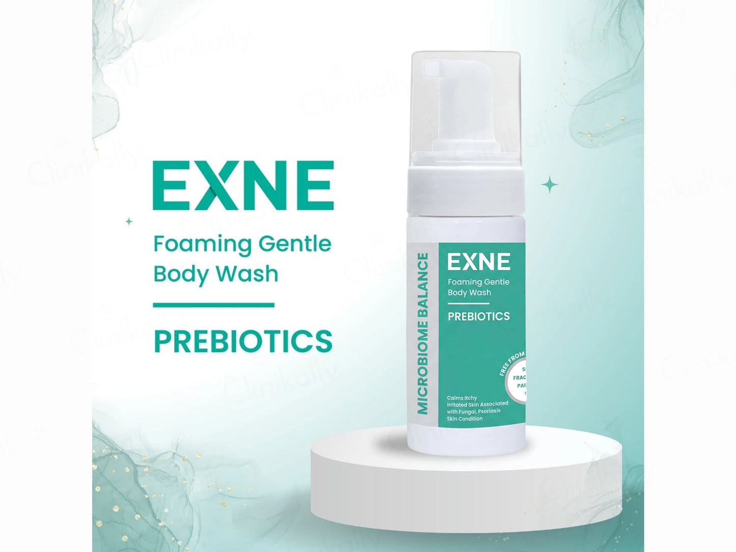 Exne Prebiotics Soothing and  Hydrating Foaming Gentle Body Wash