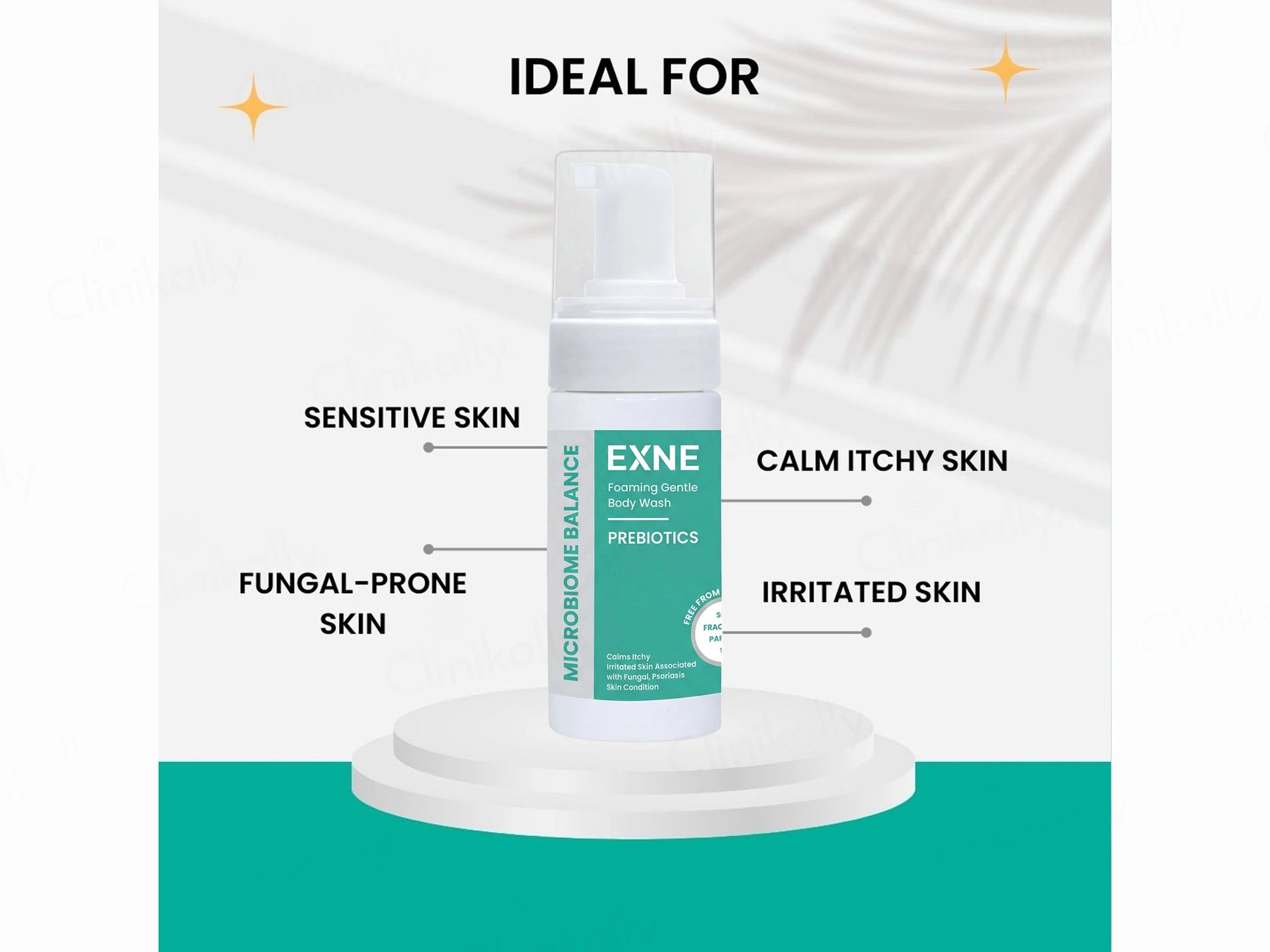 Exne Prebiotics Soothing and  Hydrating Foaming Gentle Body Wash