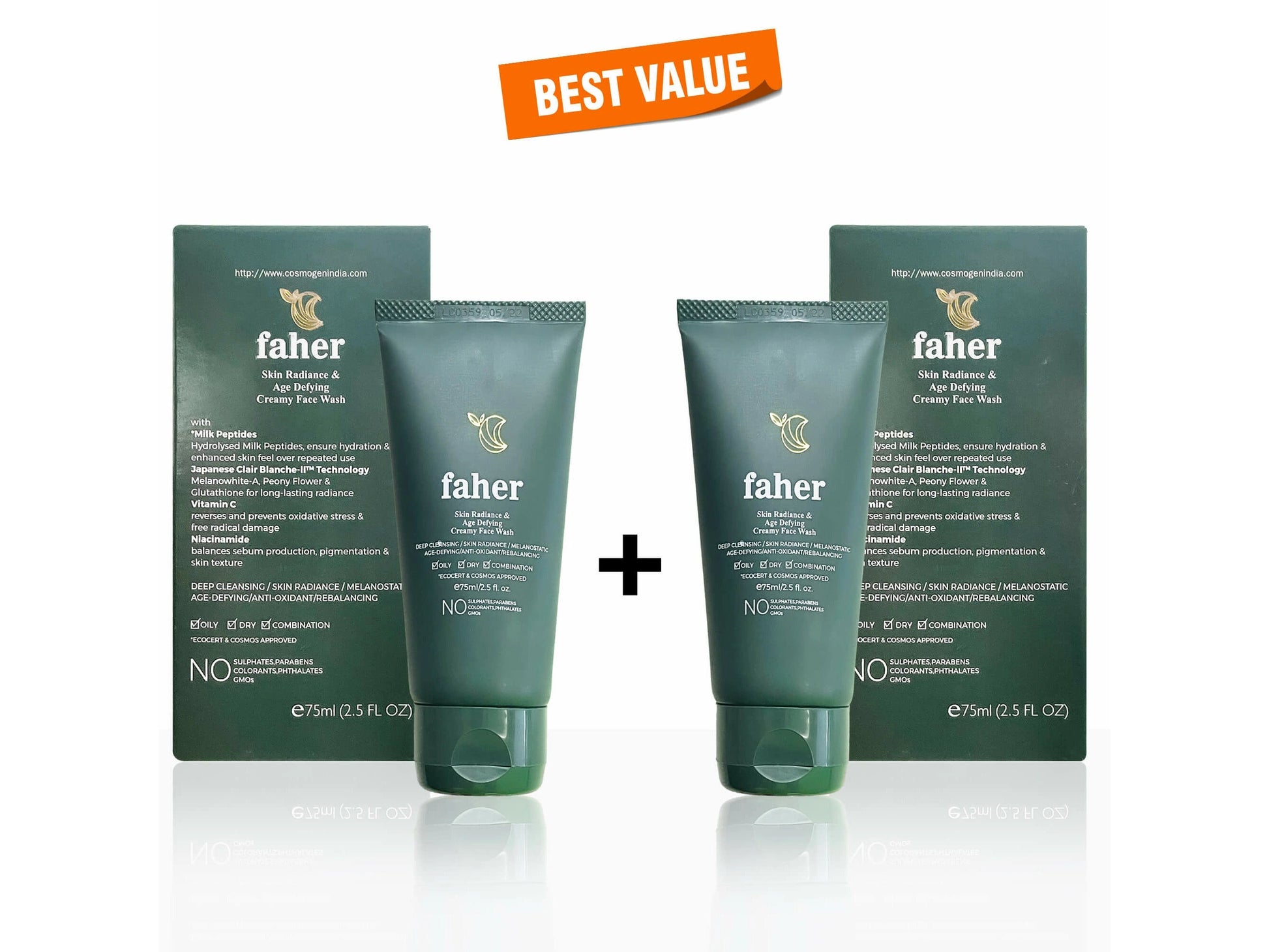 Faher Skin Radiance and  Age Defying Creamy Face Wash