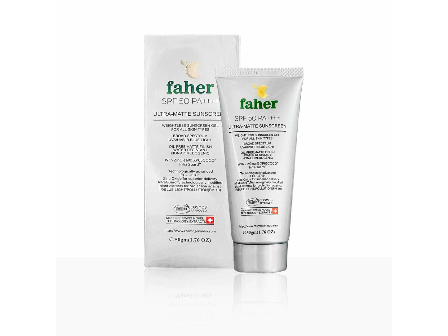 Faher Ultra Matte Sunscreen SPF 50 PA