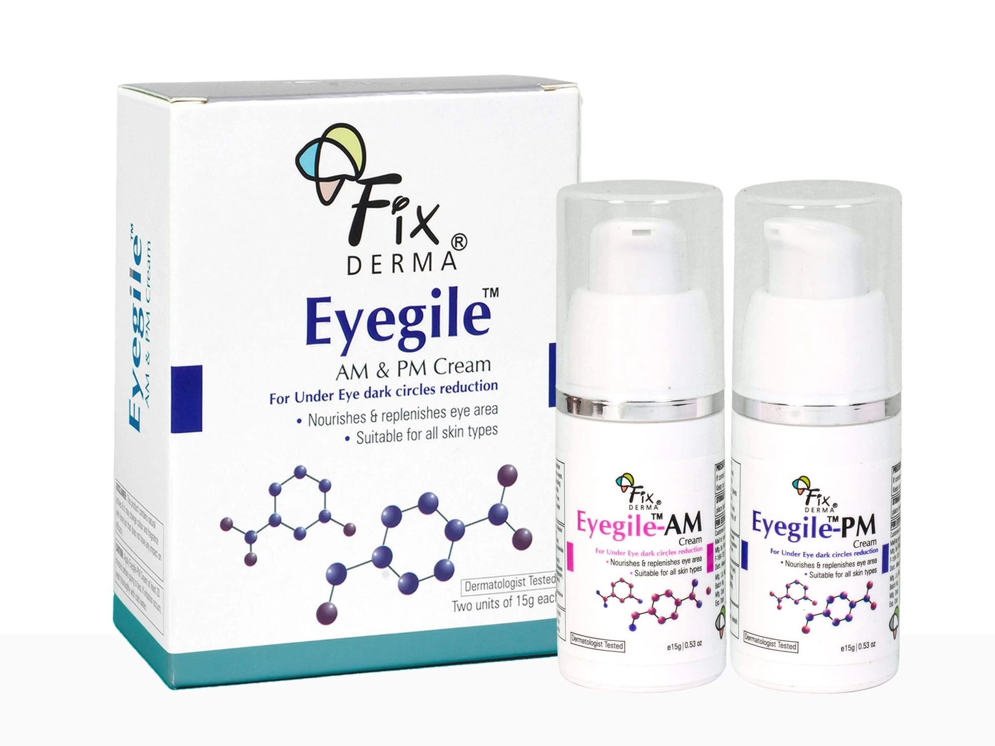 Fixderma Eyegile AM and  PM Cream