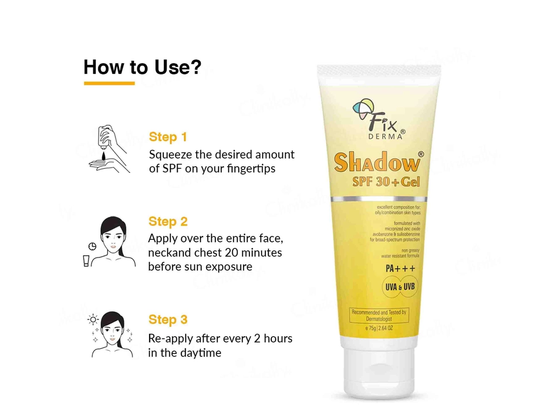 Fixderma Shadow SPF 30 PA Gel