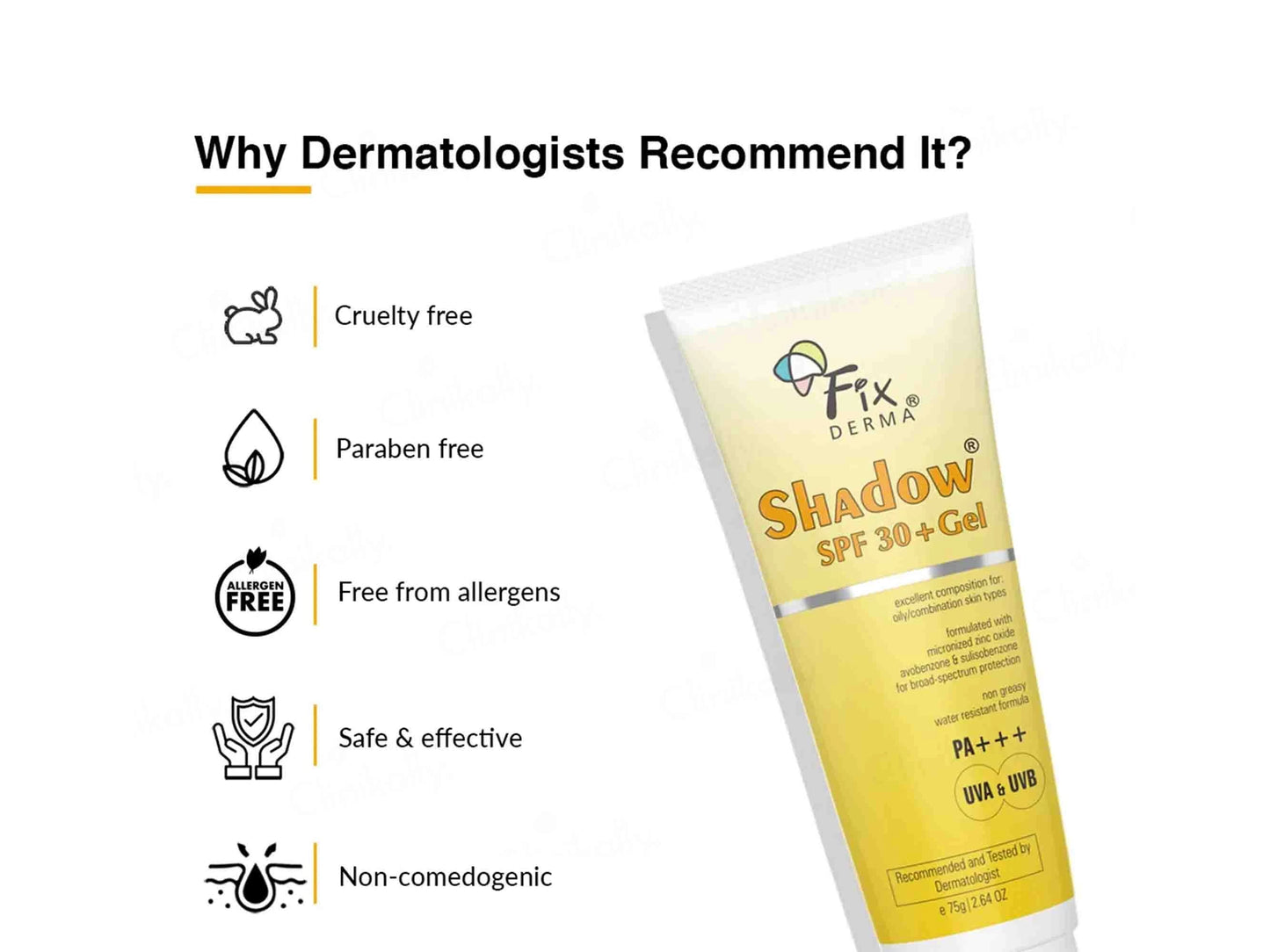 Fixderma Shadow SPF 30 PA Gel