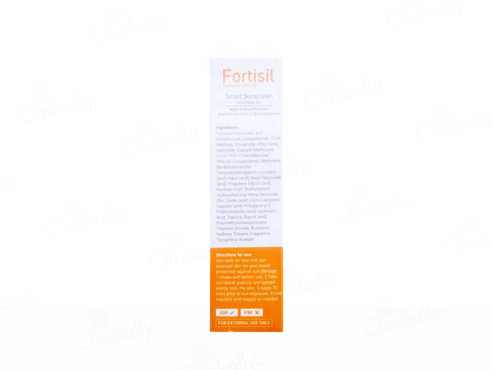 Fortisil Smart Sunscreen Ultra Matte Gel SPF 50 PA