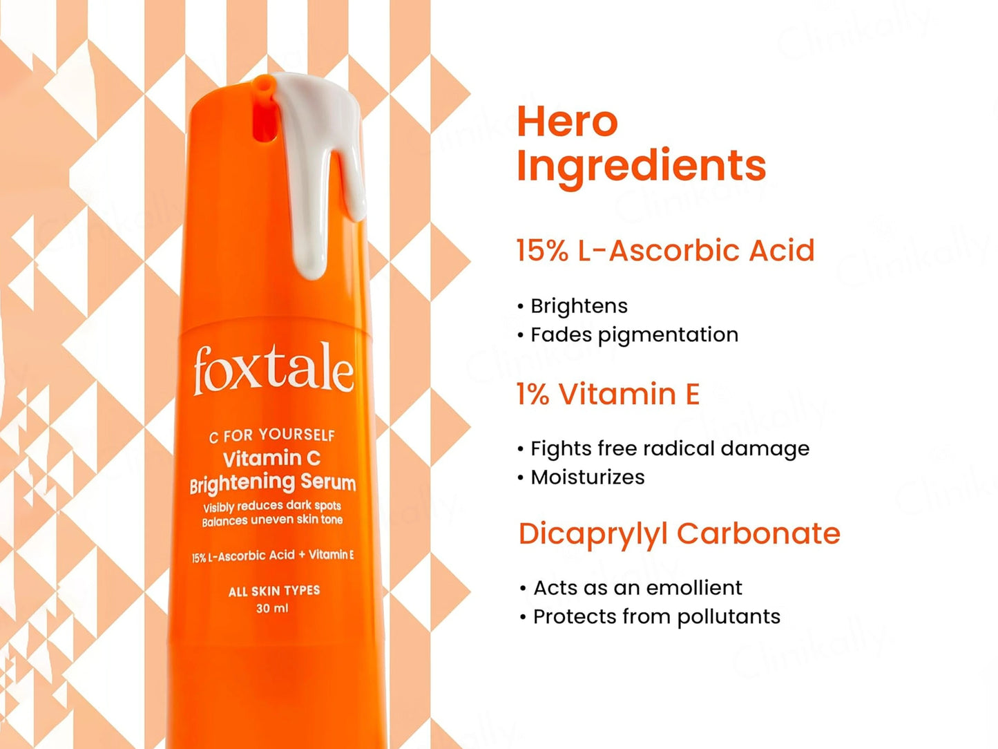 Foxtale 15 Percent Vitamin C Brightening Serum