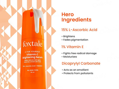 Foxtale 15 Percent Vitamin C Brightening Serum