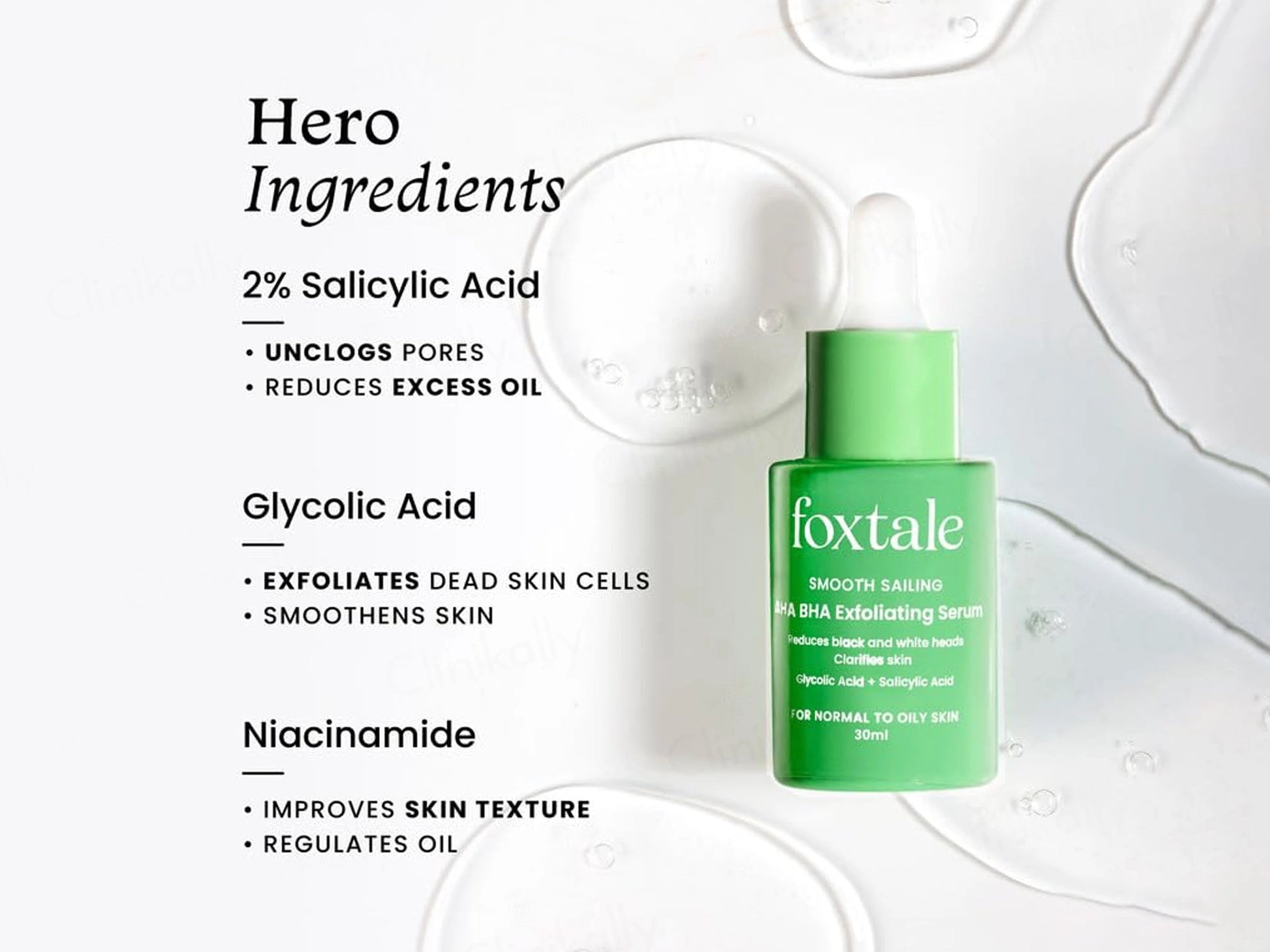 Foxtale AHA BHA Exfoliating Serum