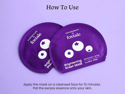 Foxtale Brightening Face Sheet Mask