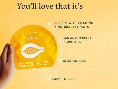 Foxtale De-Tanning Face Sheet Mask