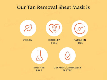 Foxtale De-Tanning Face Sheet Mask