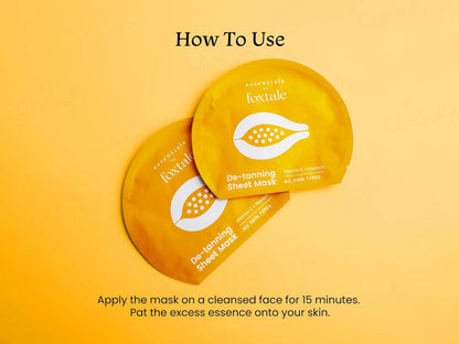 Foxtale De-Tanning Face Sheet Mask