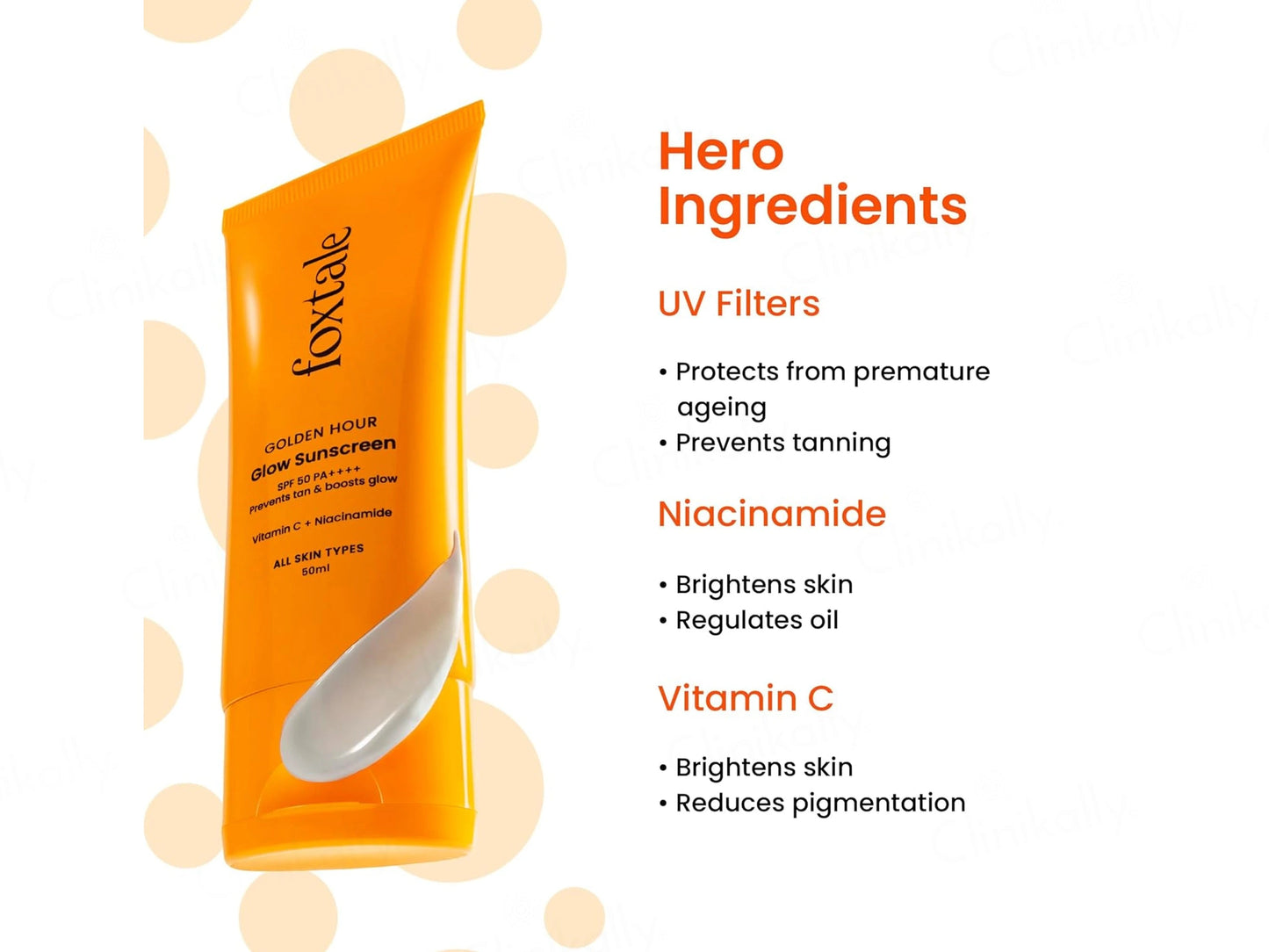Foxtale Glow Sunscreen SPF 50 PA