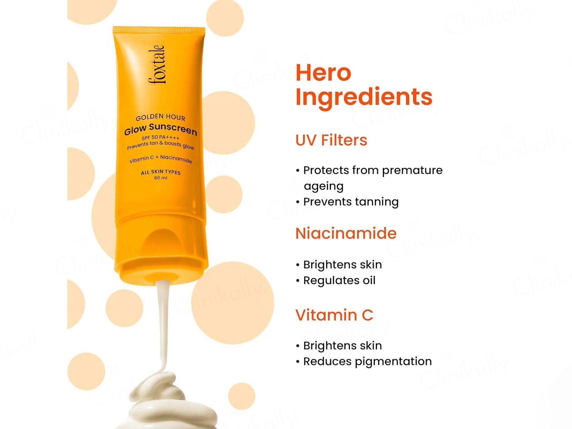 Foxtale Glow Sunscreen SPF 50 PA