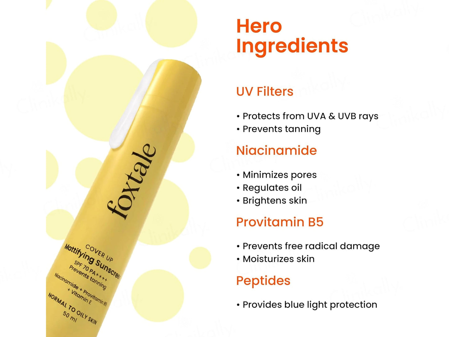 Foxtale Mattifying Sunscreen SPF 70 PA