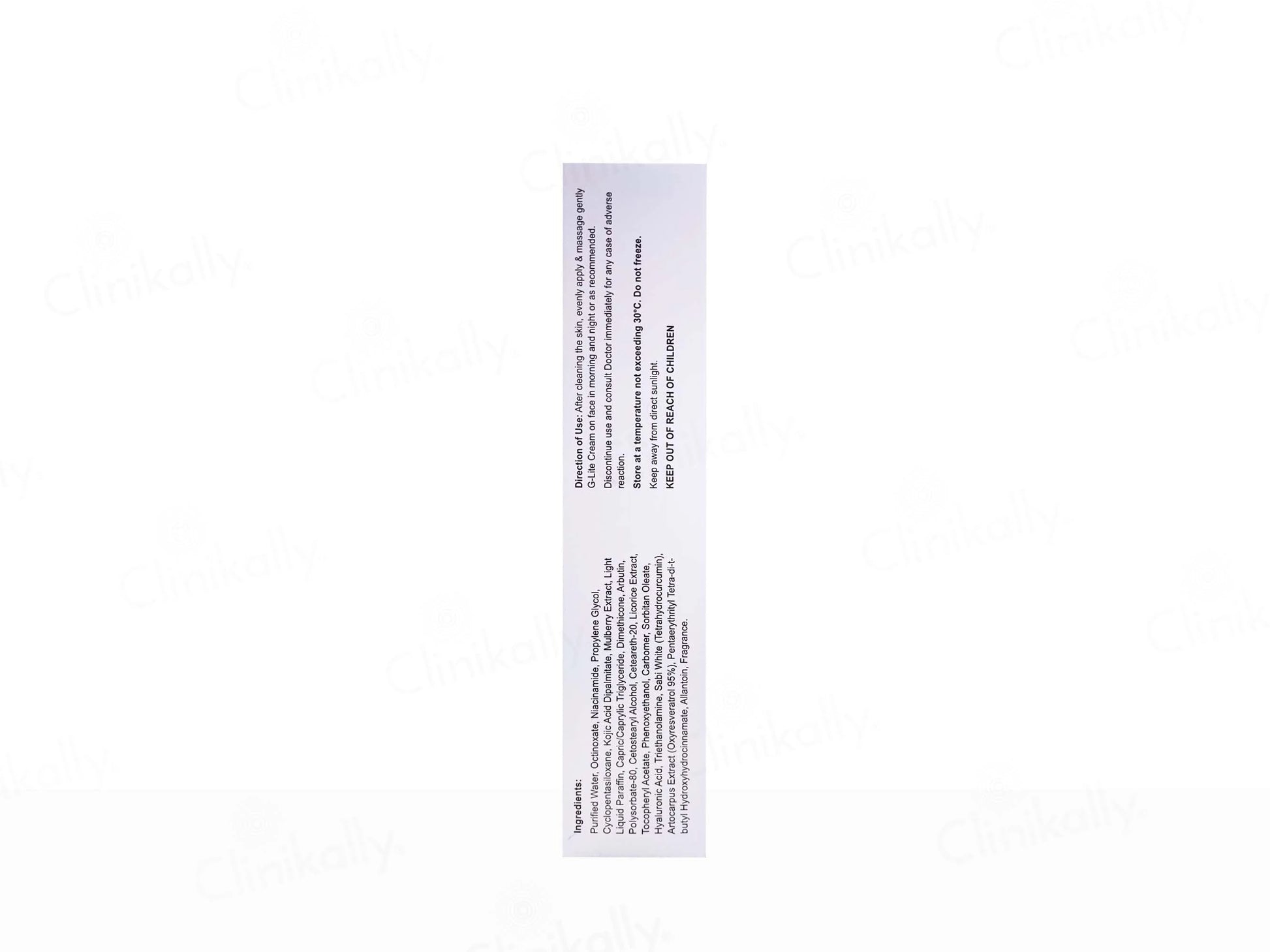 G-Lite De-Pigmentation Cream