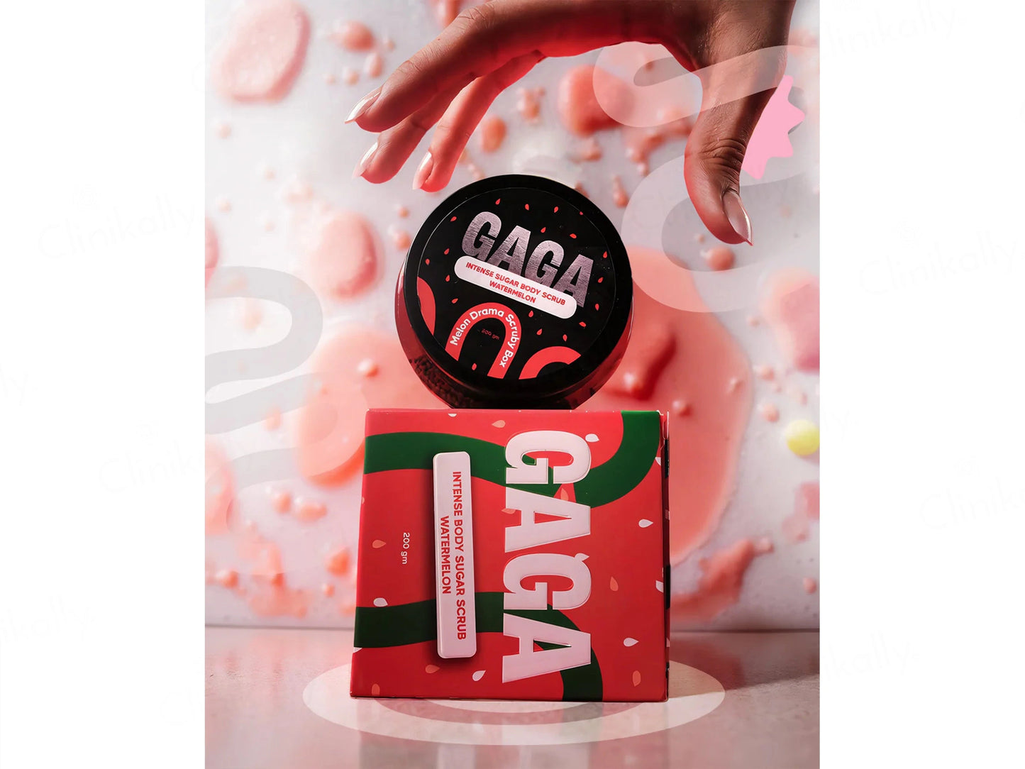 GAGA Melon Drama Watermelon Intense Body Sugar Scrub