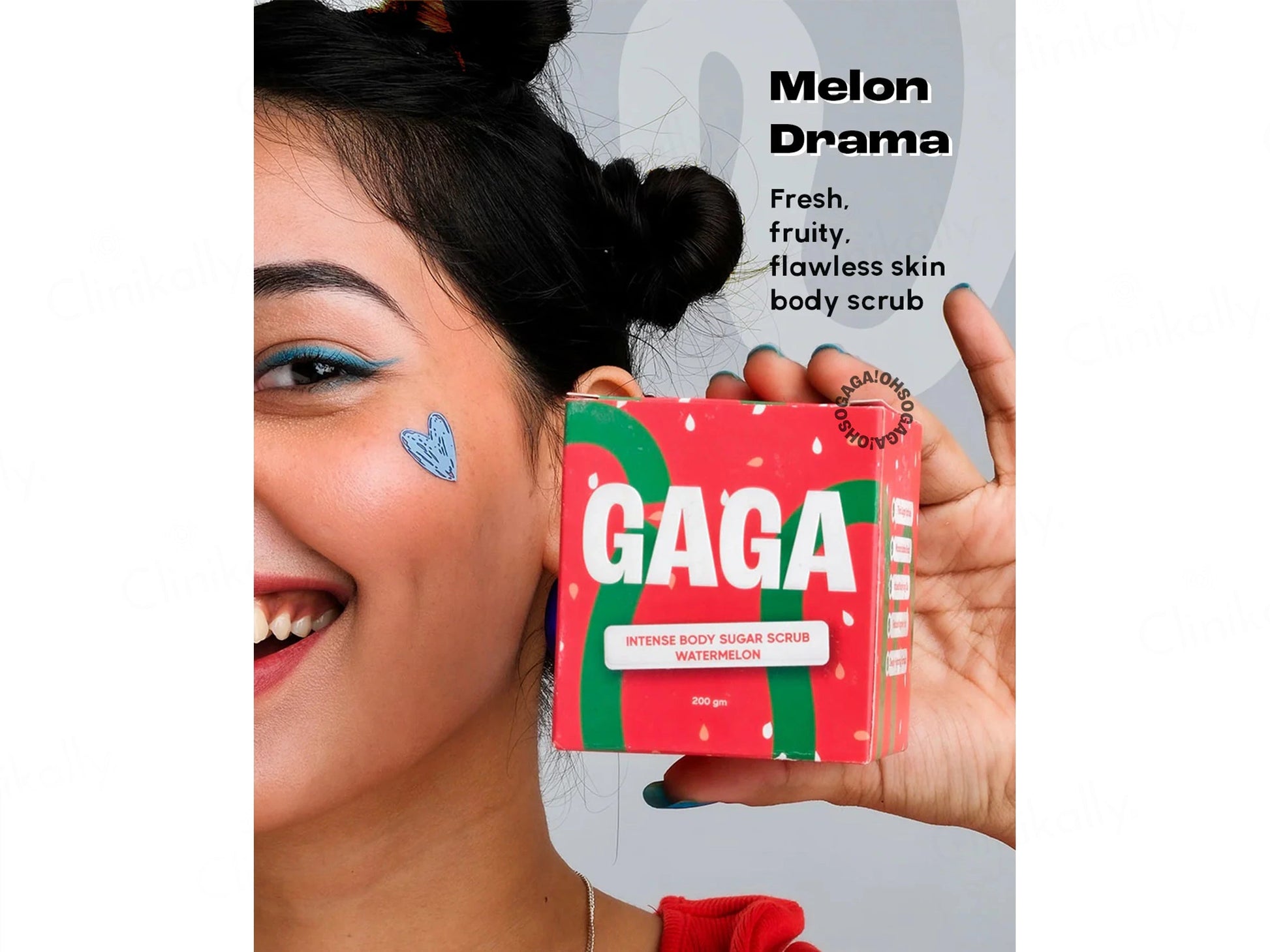 GAGA Melon Drama Watermelon Intense Body Sugar Scrub