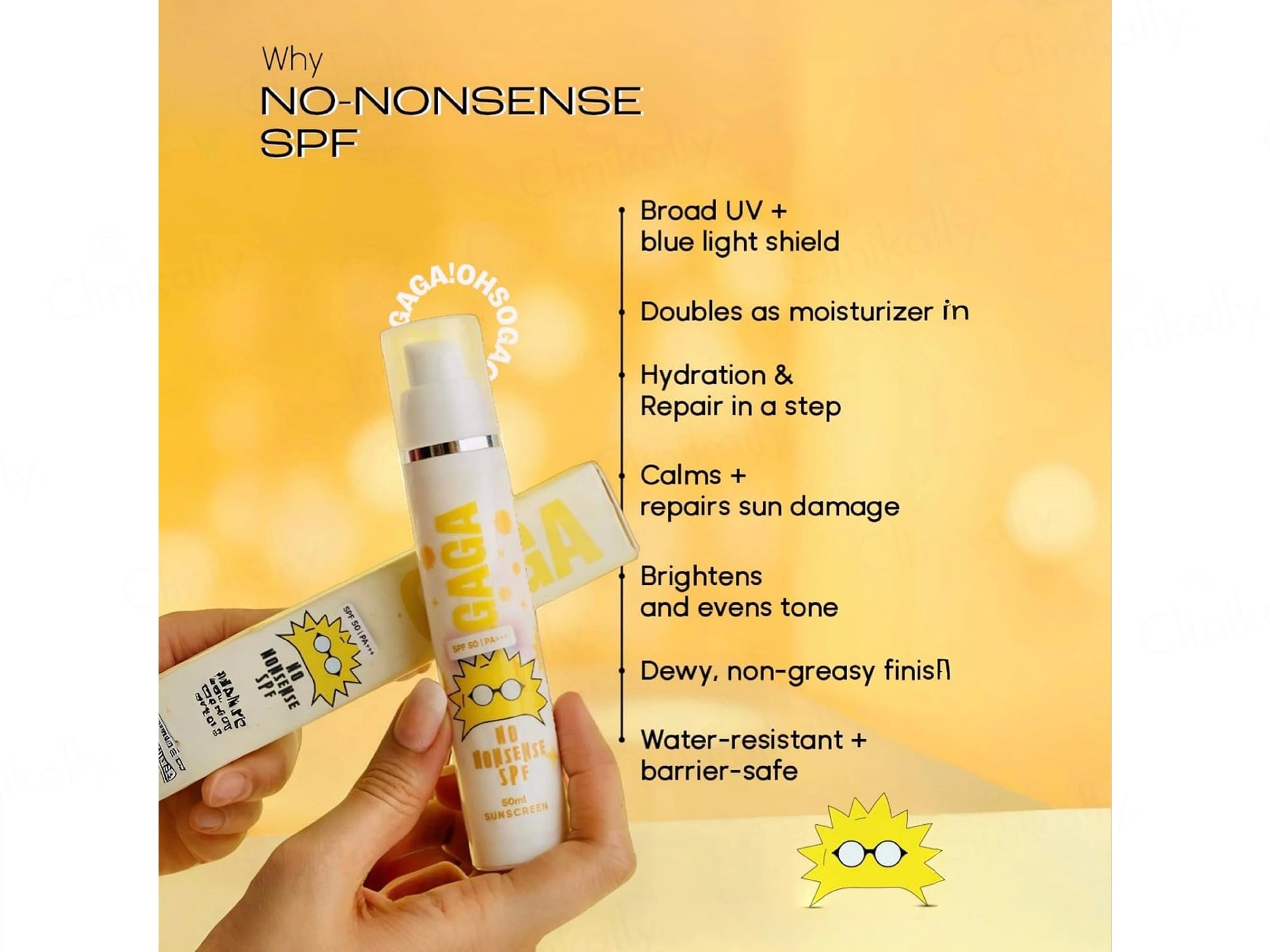 GAGA No Nonsense Sunscreen SPF 50 PA
