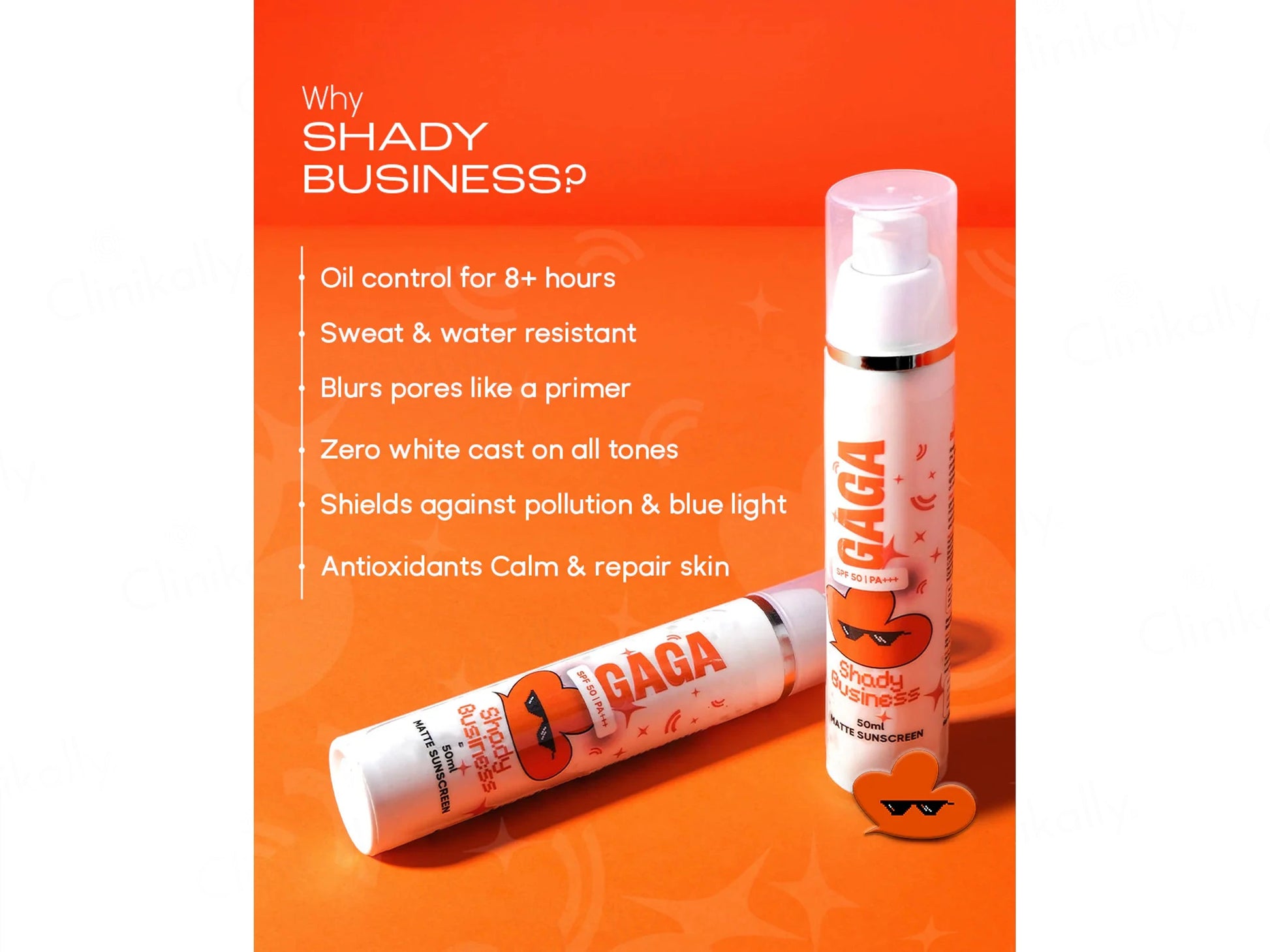GAGA Shady Business Matte Sunscreen SPF 50 PA
