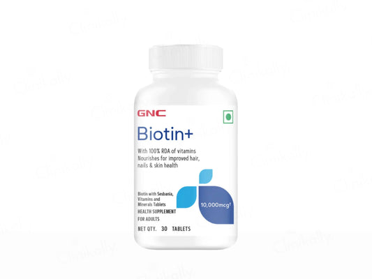 GNC Biotin 10000 mcg Health Supplement Tablet For Adults