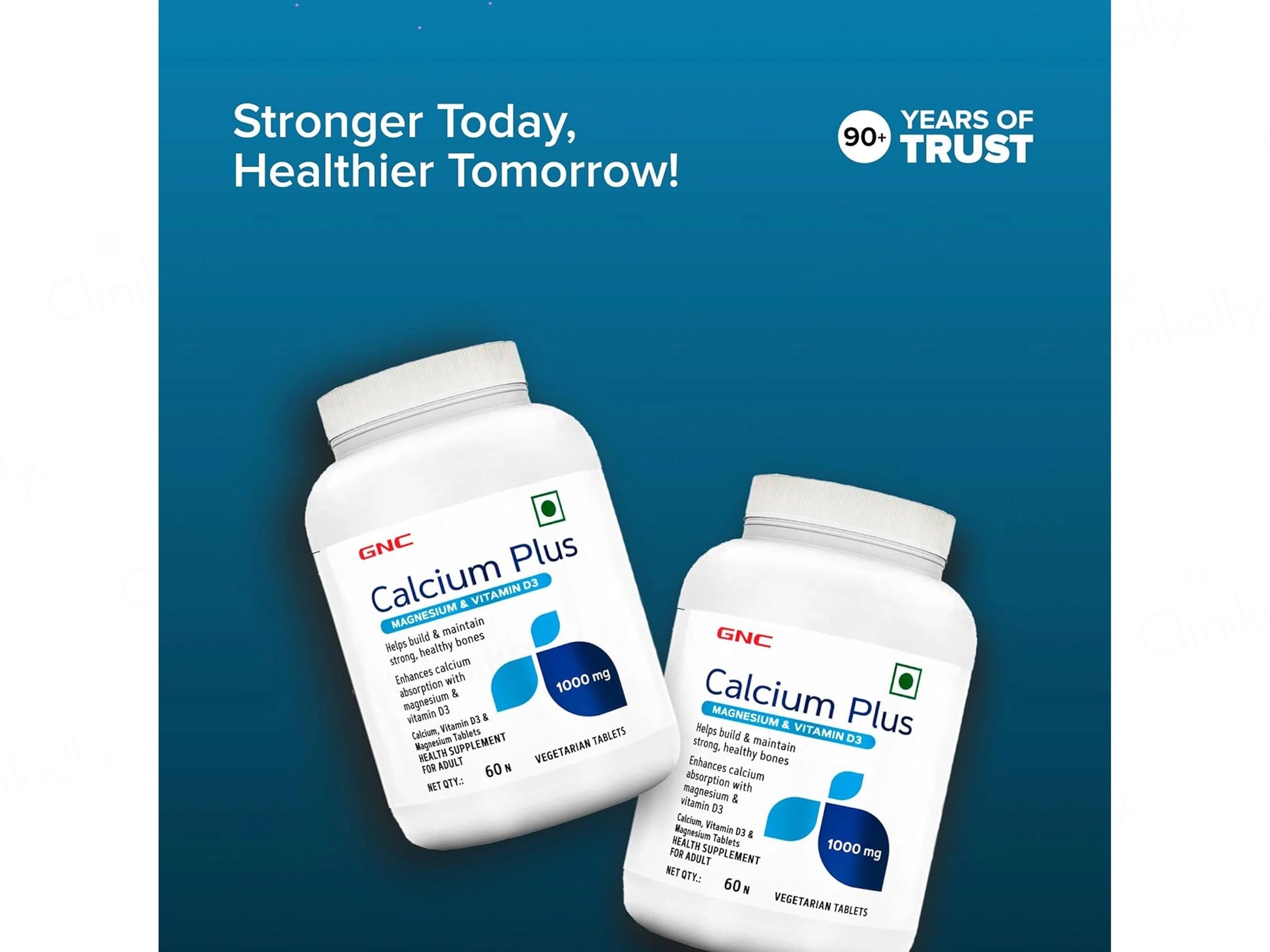 GNC Calcium Plus 1000 mg Health Supplement Tablet