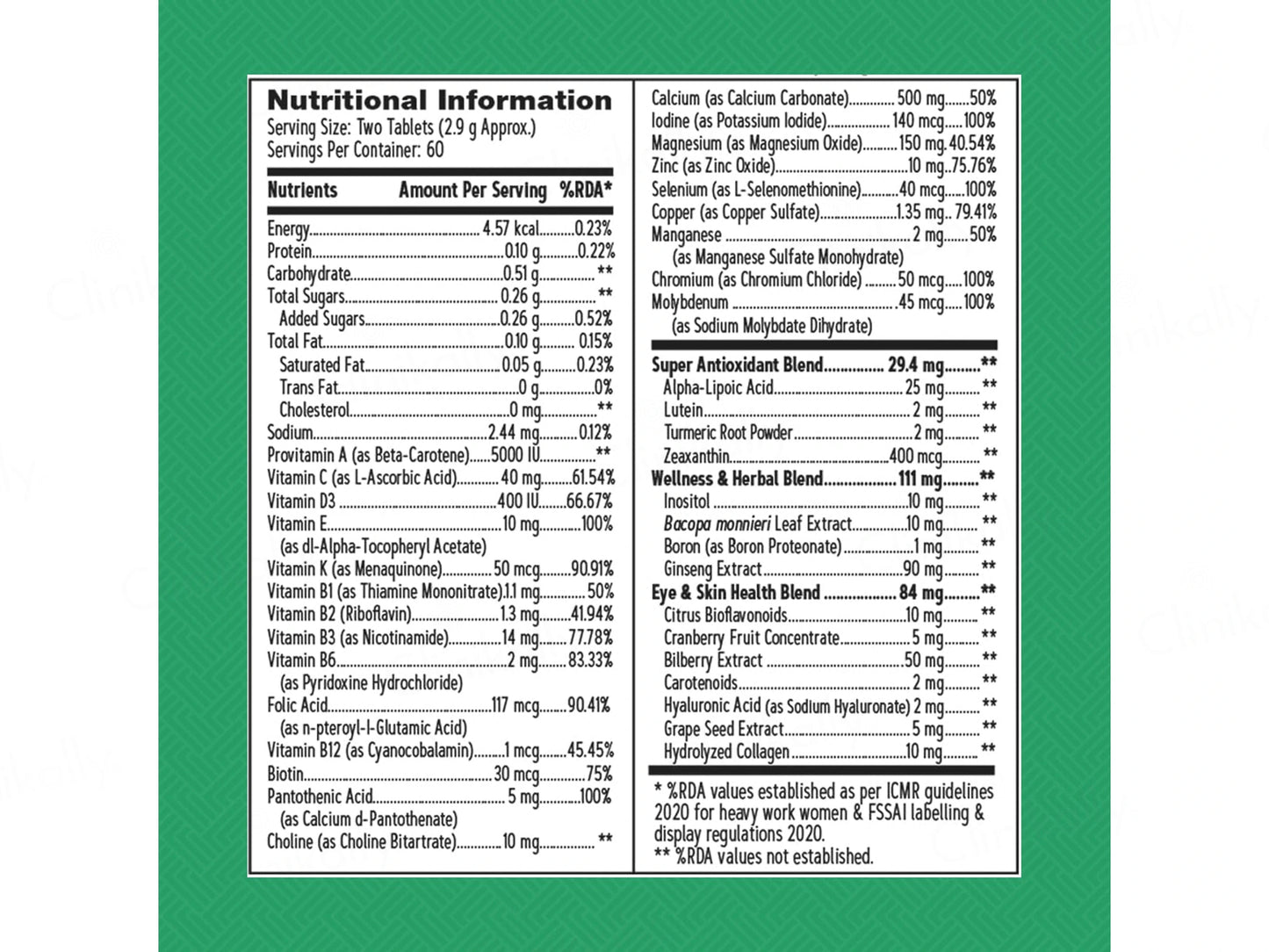 GNC Women's Multivitamin 50 Plus Nutraceutical Tablet