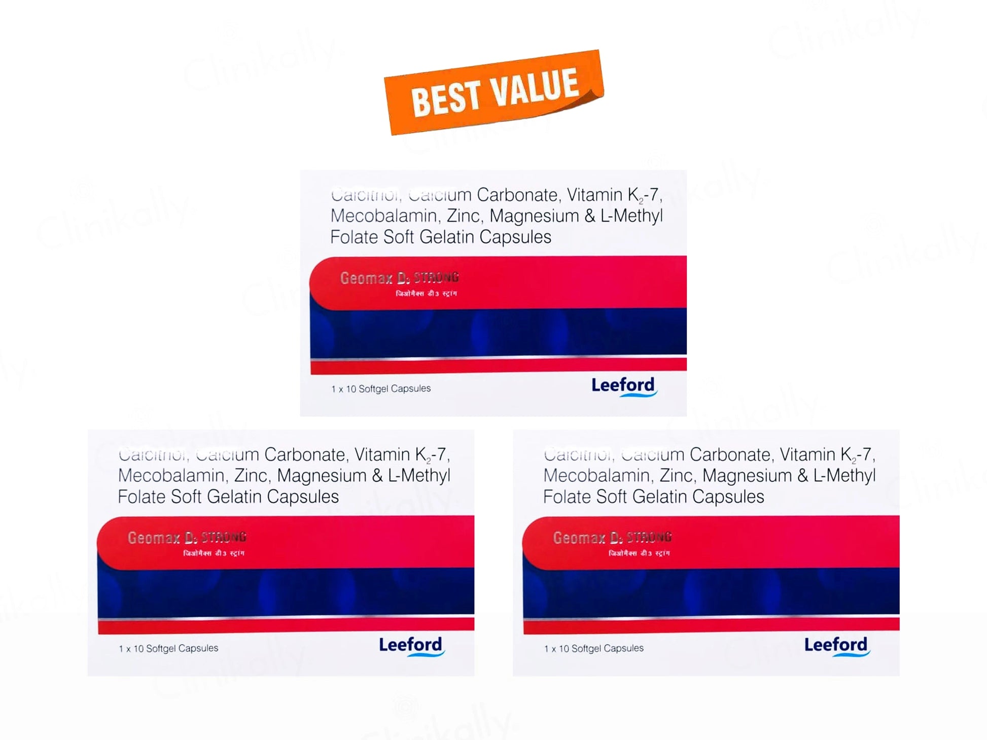 Geomax D3 Strong Soft Gelatin Capsule