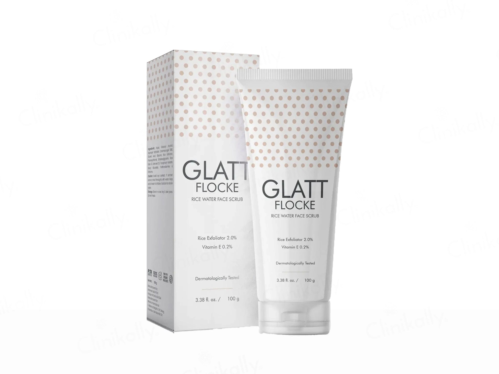 Glatt Flocke Rice Water Face Scrub