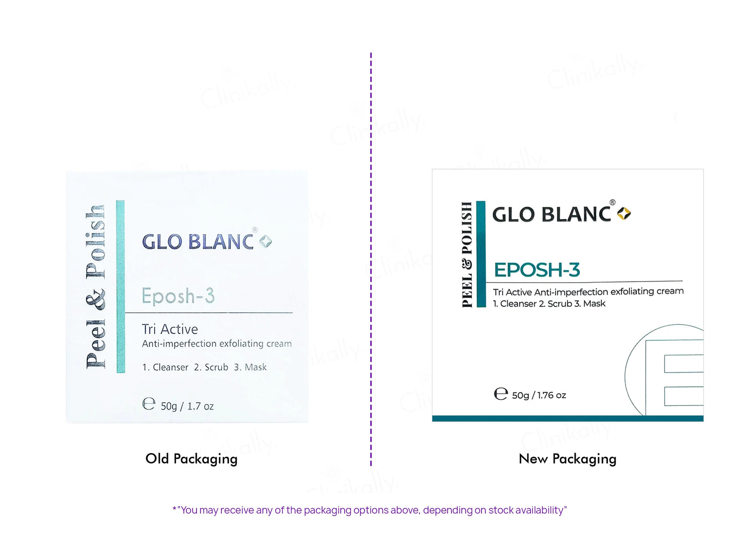 Glo Blanc Eposh-3 Tri Active Exfoliating Cream Cleanser