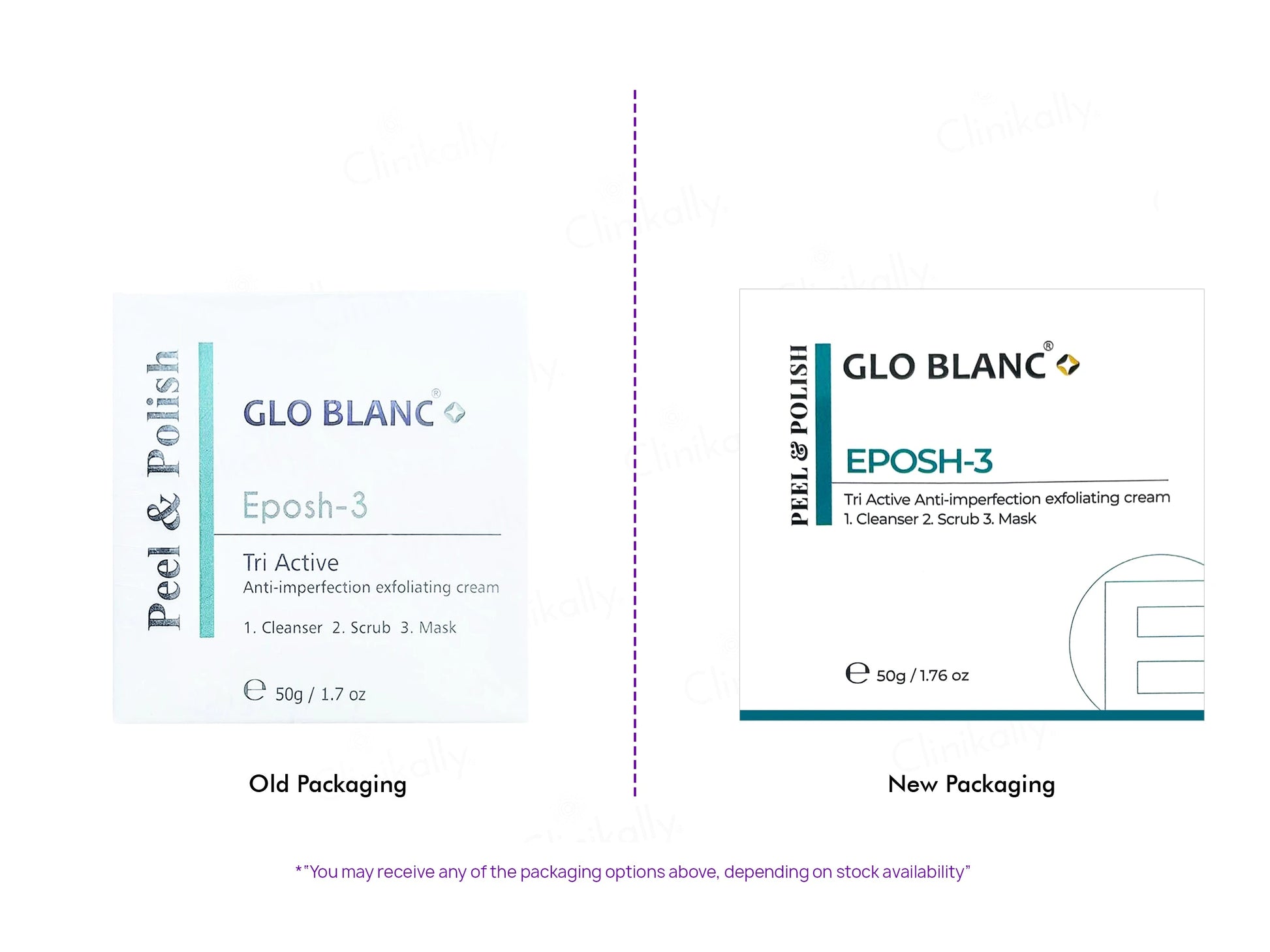 Glo Blanc Eposh-3 Tri Active Exfoliating Cream Cleanser