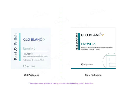 Glo Blanc Eposh-3 Tri Active Exfoliating Cream Cleanser