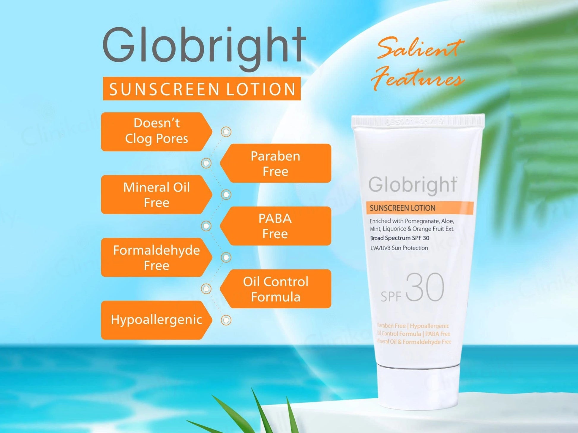 Globright Sunscreen Lotion SPF 30