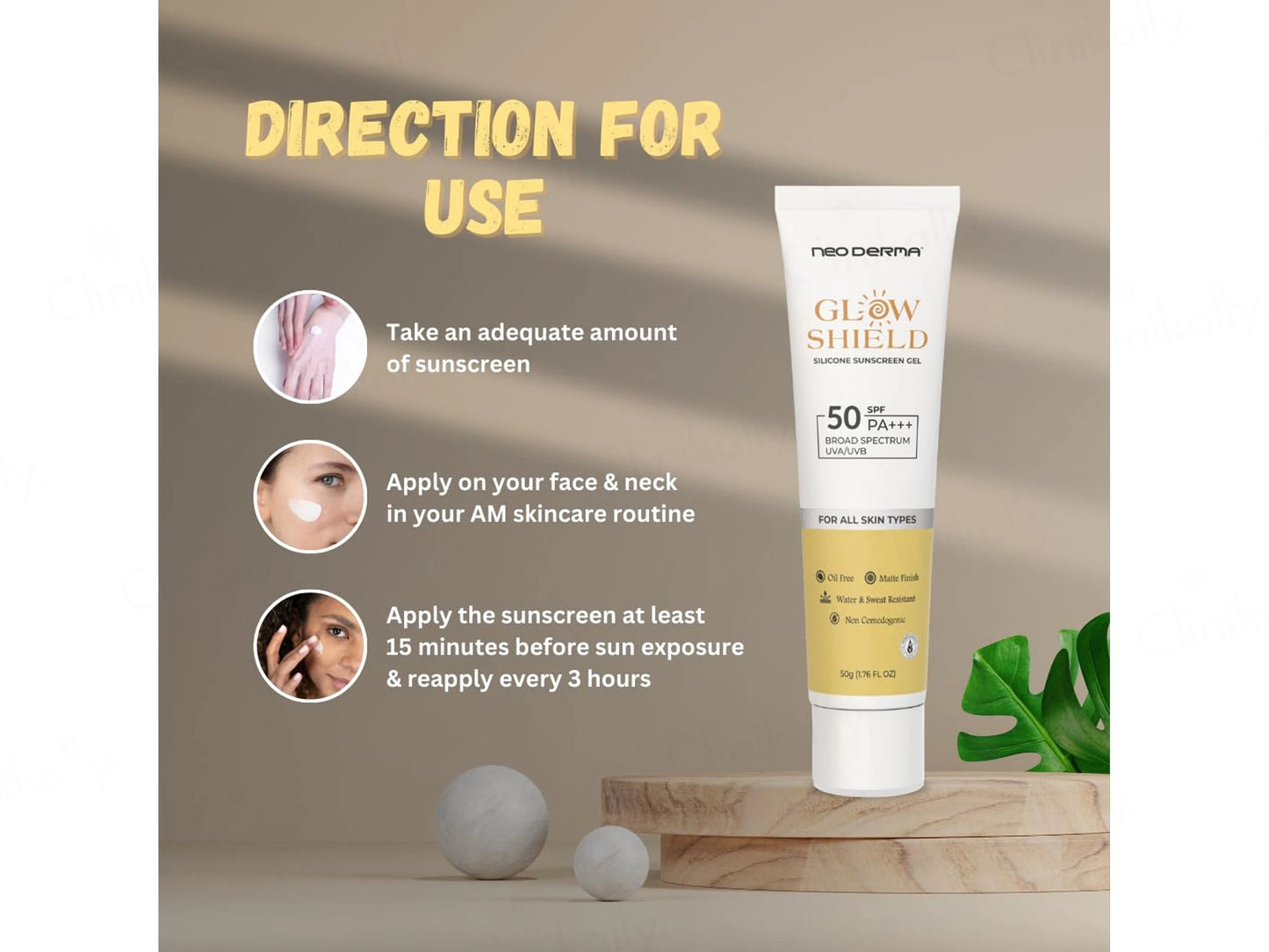 Glow Shield Silicone Sunscreen Gel SPF 50 PA