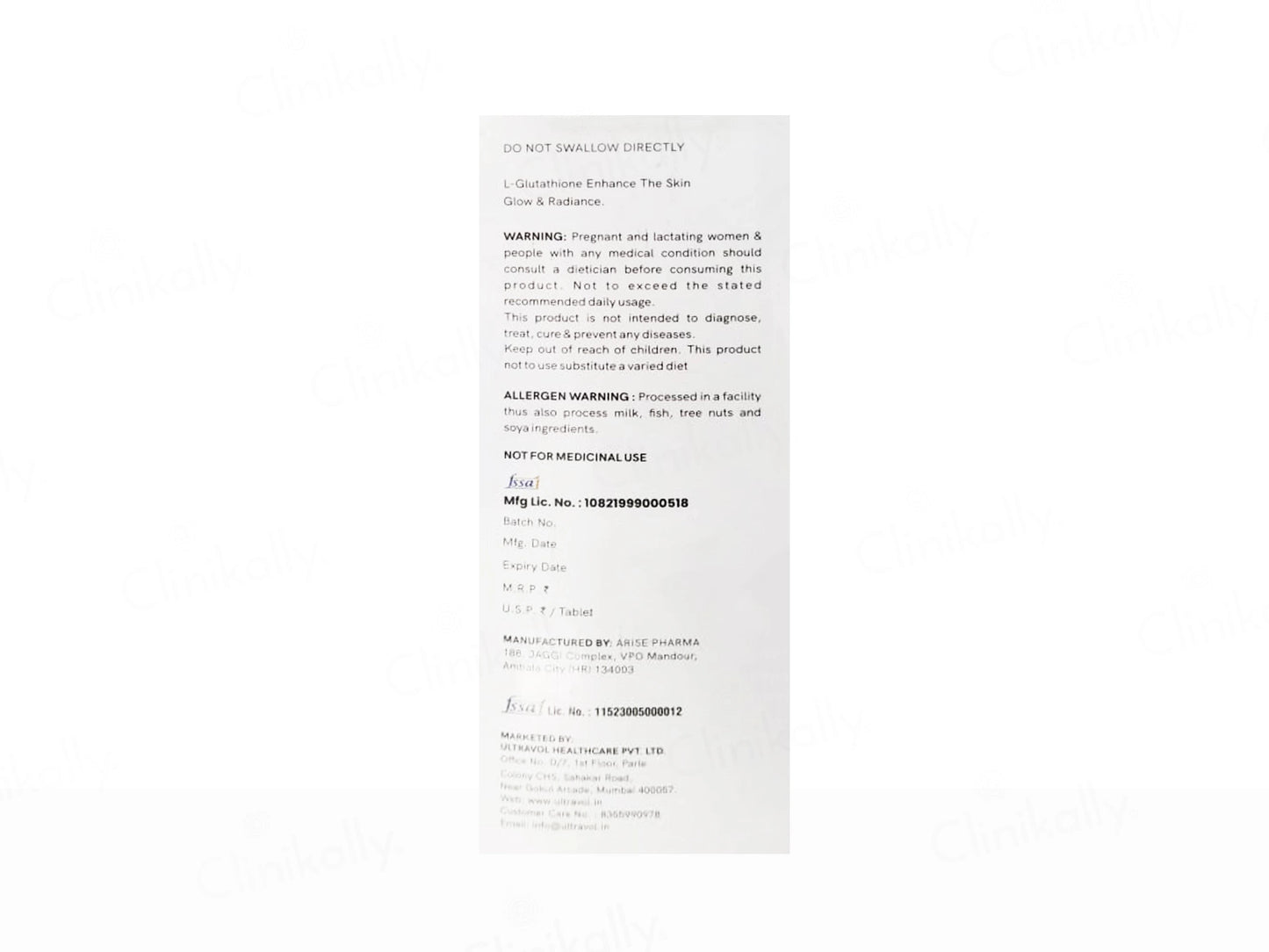 Glowrish Skin Supplement Effervescent Tablet - Apple Flavour