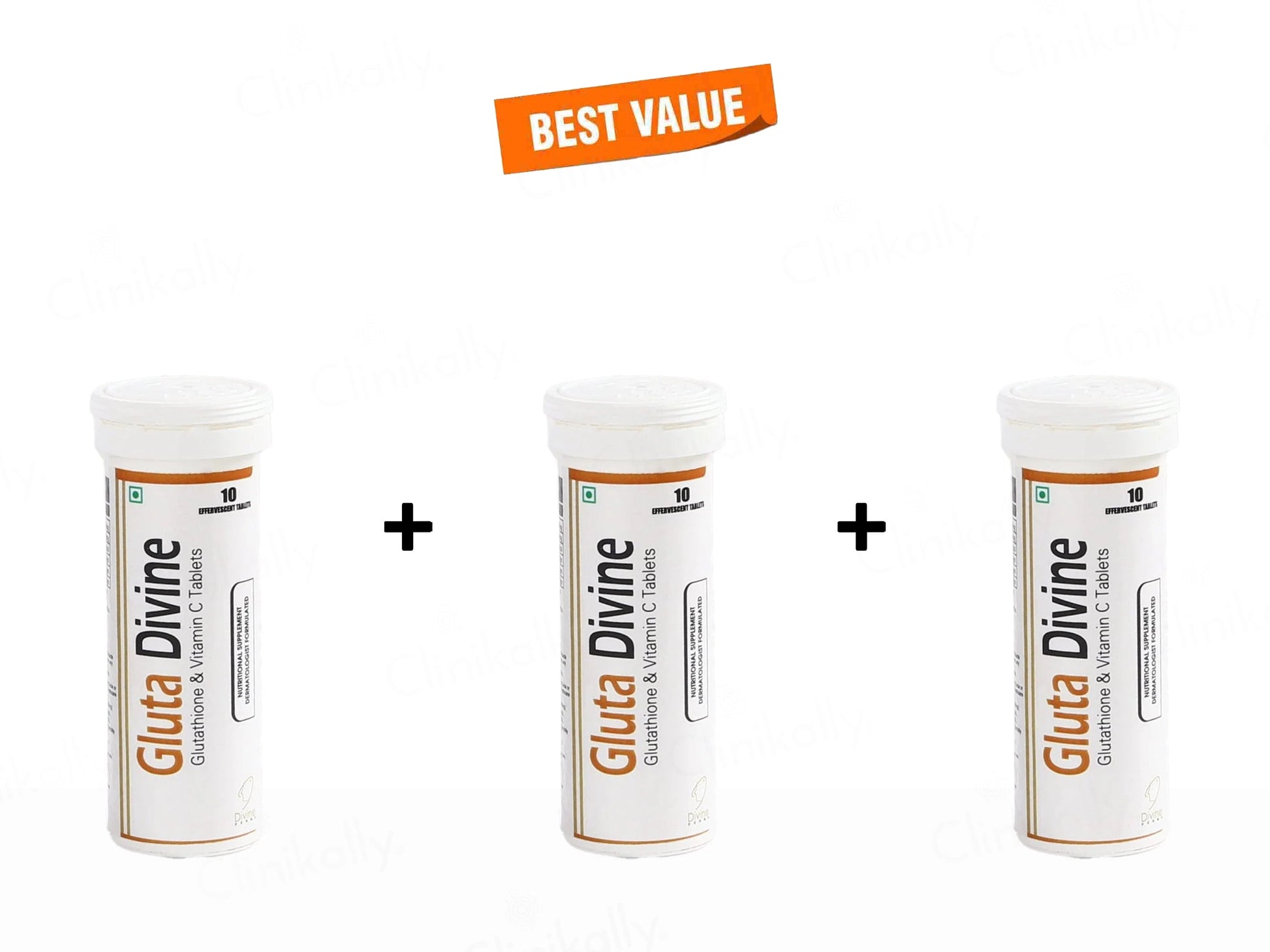 Gluta Divine Glutathione and  Vitamin C Effervescent Tablet