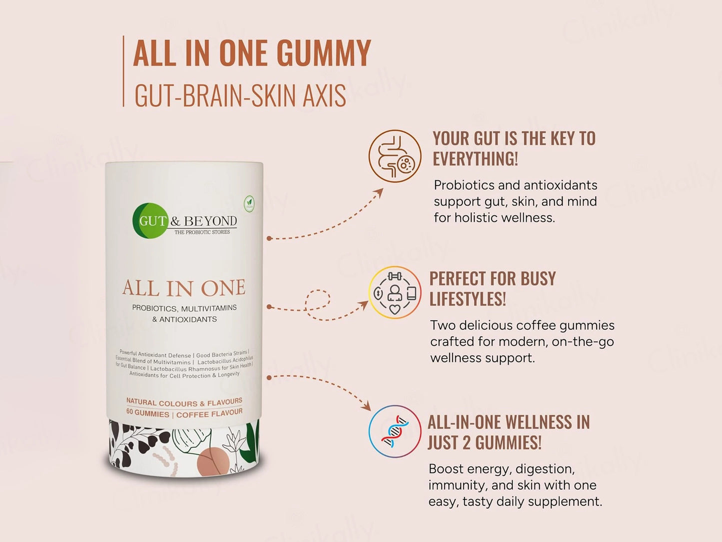Gut and  Beyond All In One Gummies - Coffee Flavour
