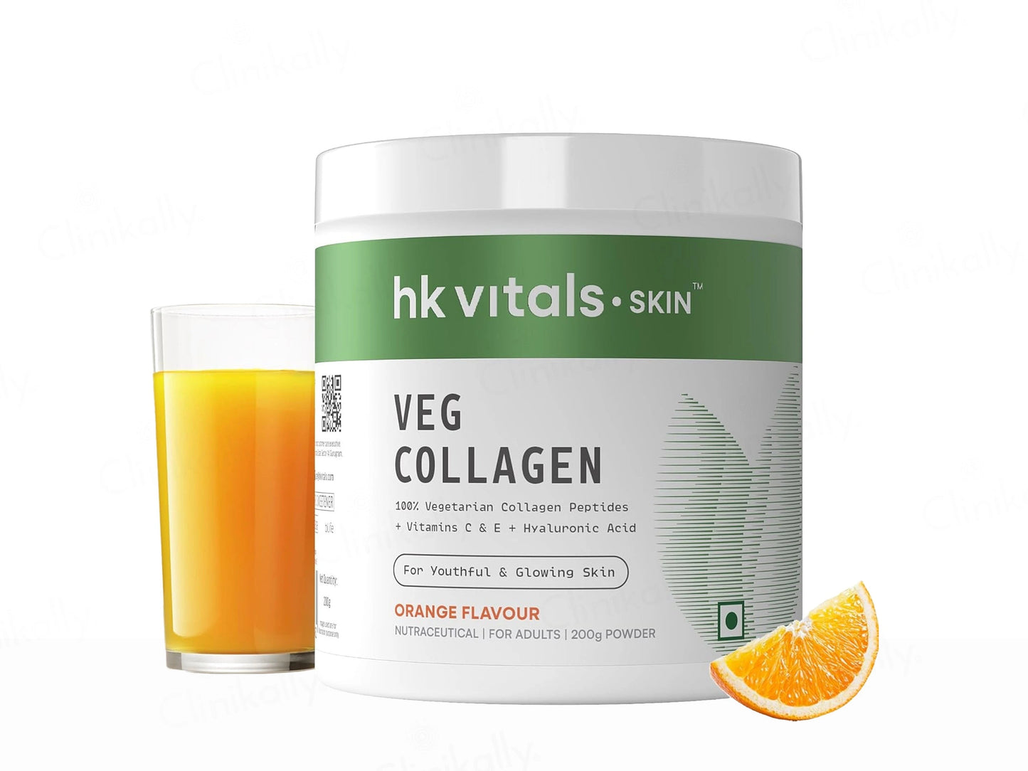 HK Vitals 100 Percent Veg Collagen Powder - Orange