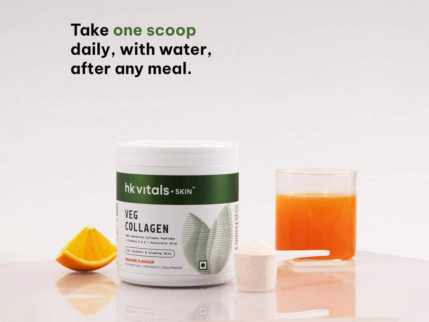 HK Vitals 100 Percent Veg Collagen Powder - Orange