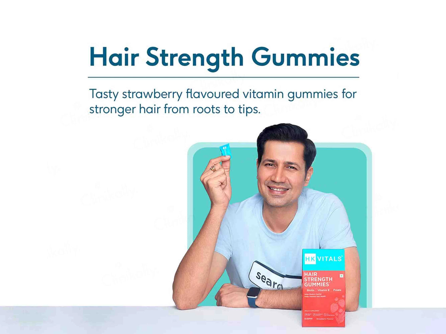 HK Vitals Biotin Gummies Strawberry