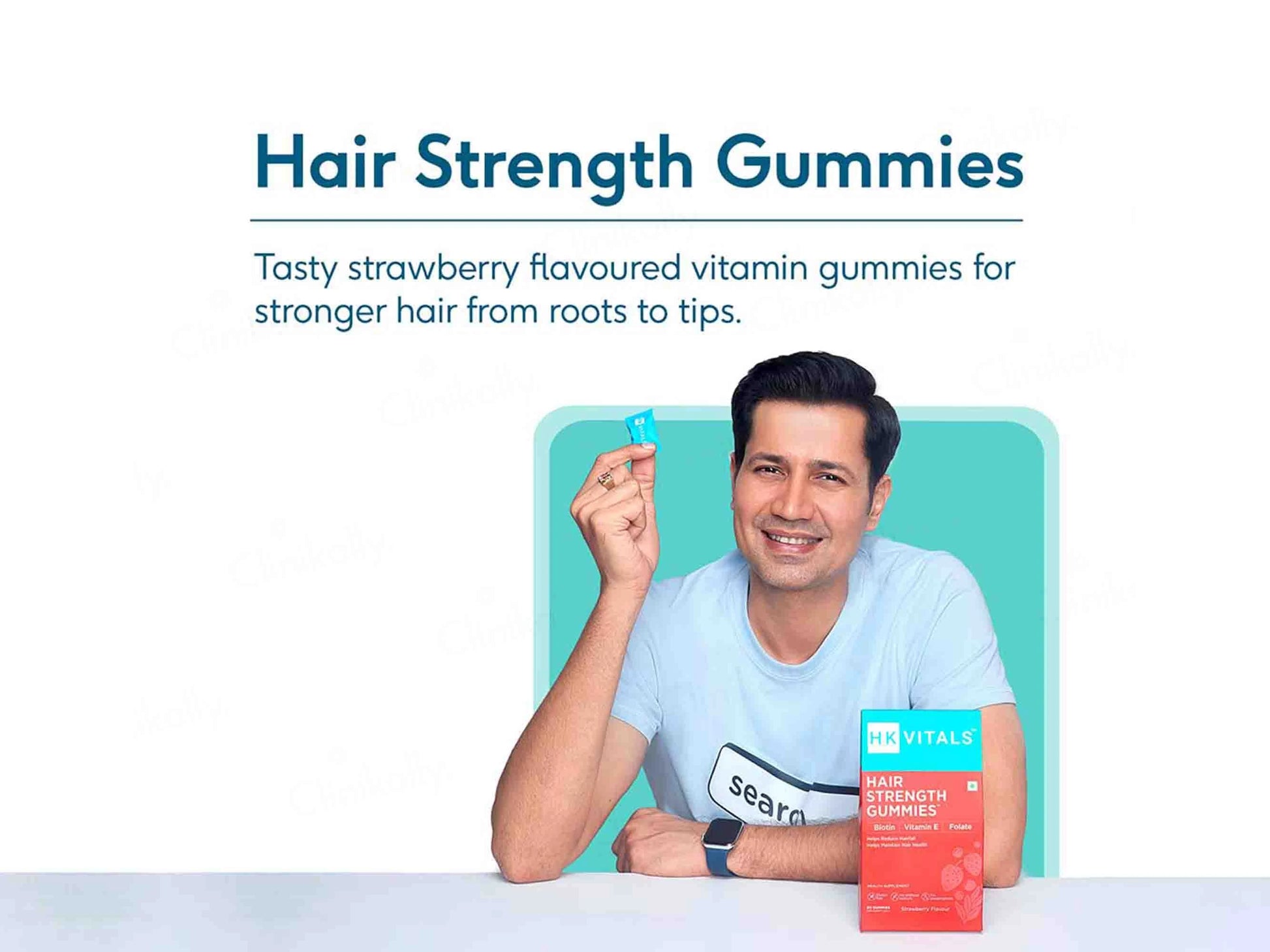 HK Vitals Biotin Gummies Strawberry