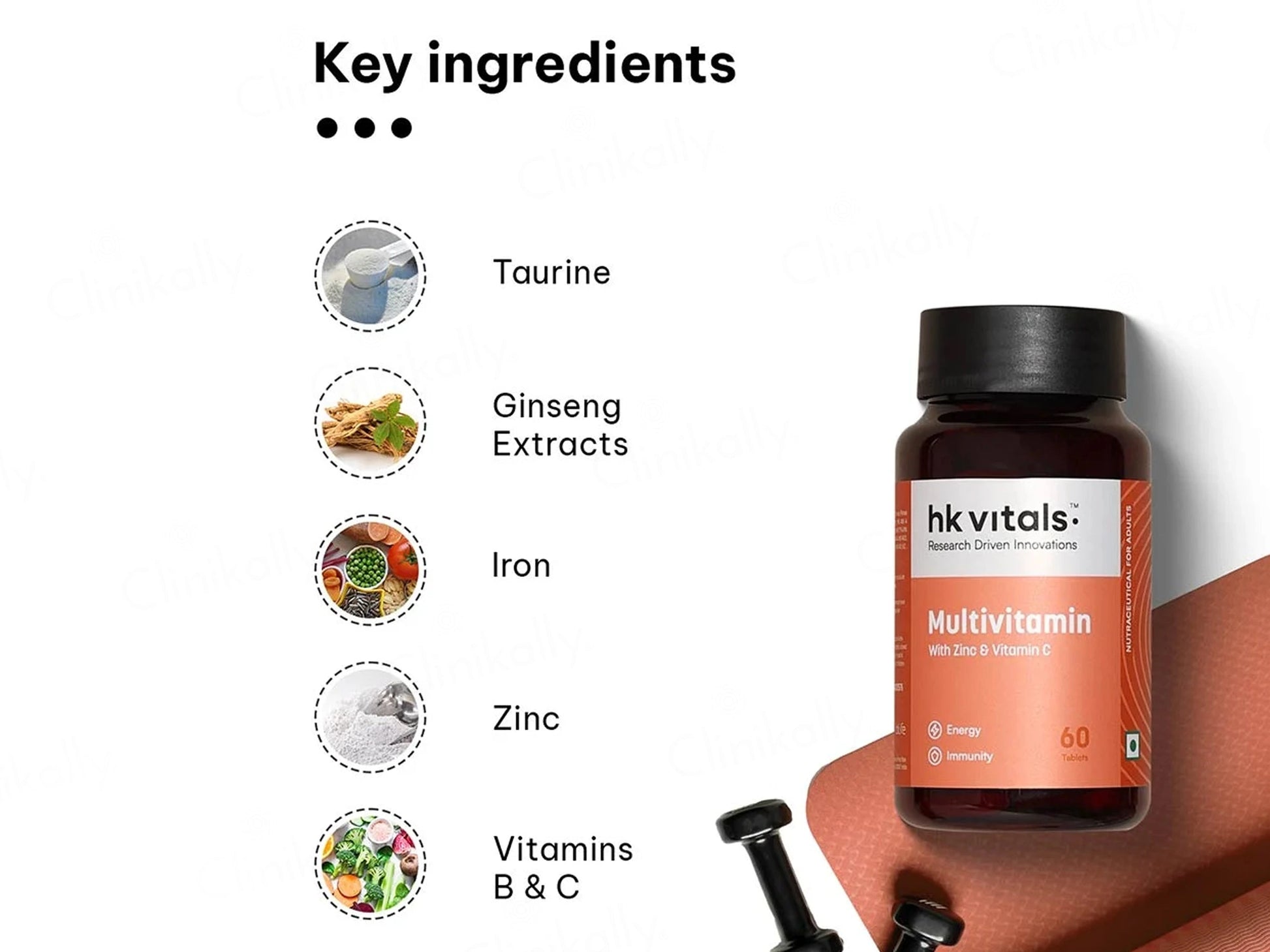 HK Vitals Multivitamin With Zinc and  Vitamin C Tablet