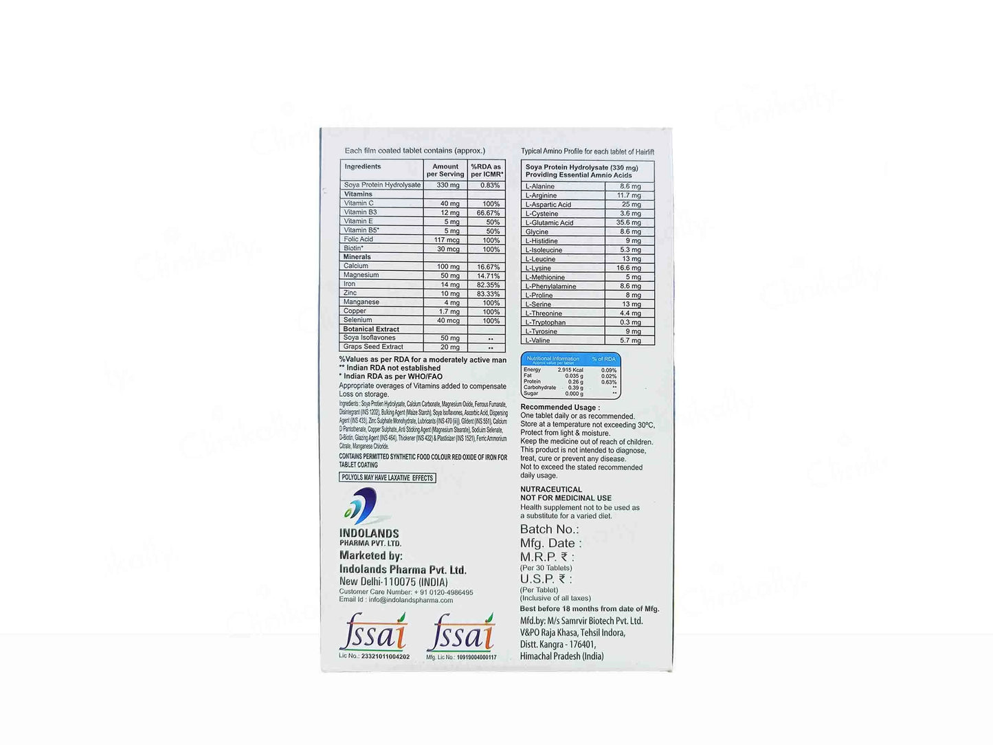 Hairlift Rapid Growth Hair Tablet