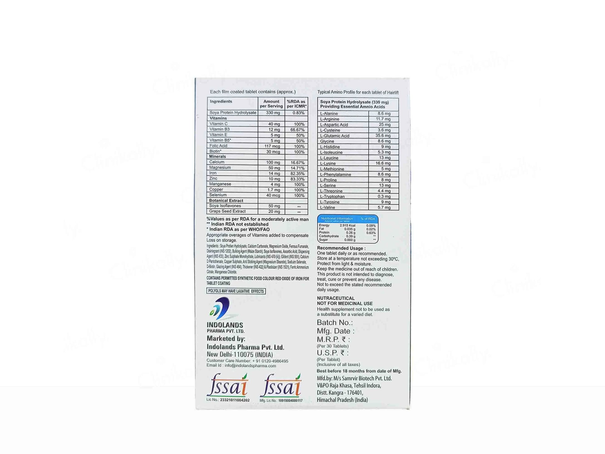 Hairlift Rapid Growth Hair Tablet