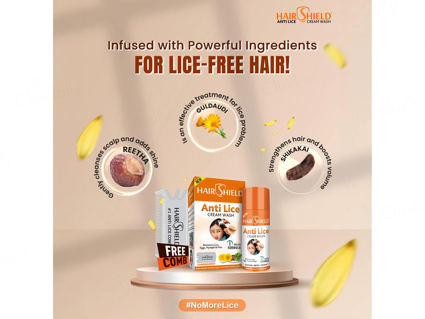 Hairshield Anti Lice Hair and  Scalp Cream Wash