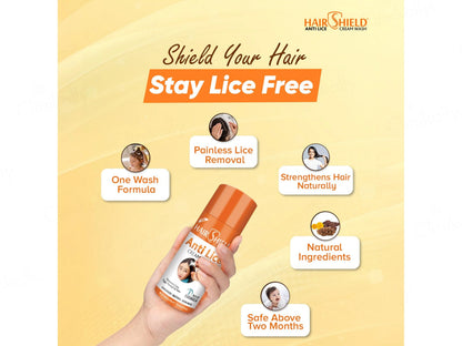Hairshield Anti Lice Hair and  Scalp Cream Wash