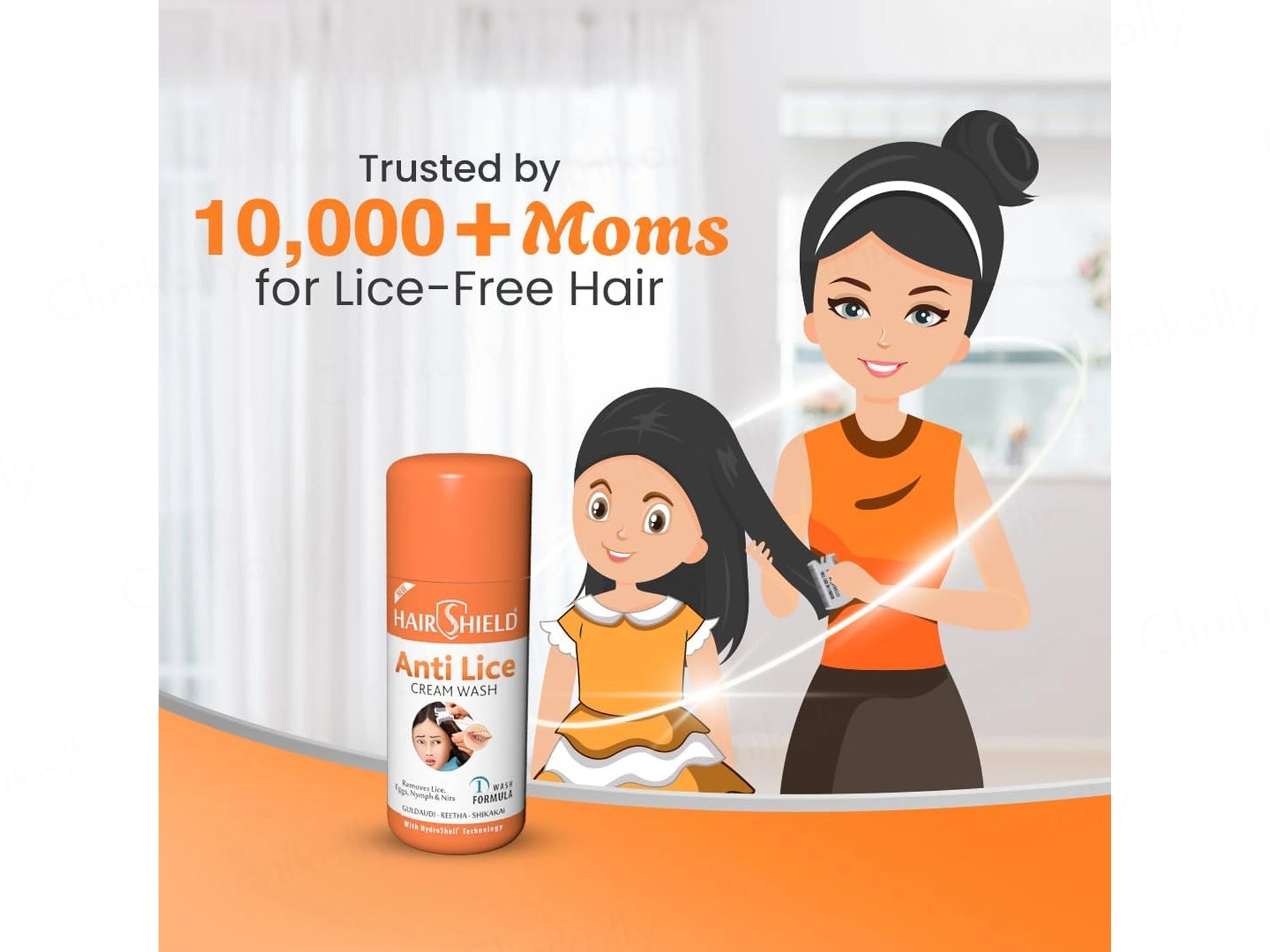 Hairshield Anti Lice Hair and  Scalp Cream Wash